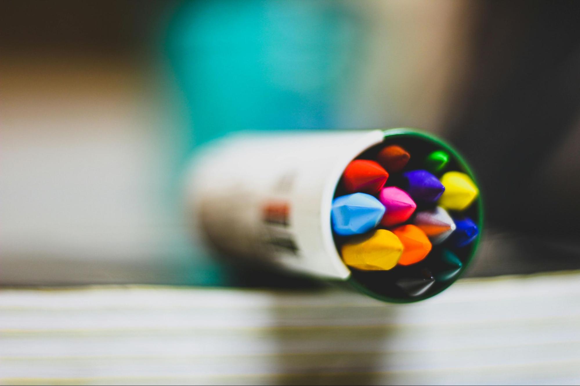 colorful crayons